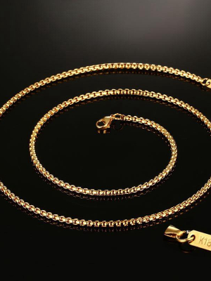 For Him - Gold/silver Chains (3mm/24inch)