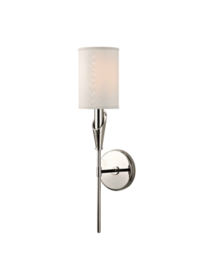 Tate 1 Light Wall Sconce Polished Nickel