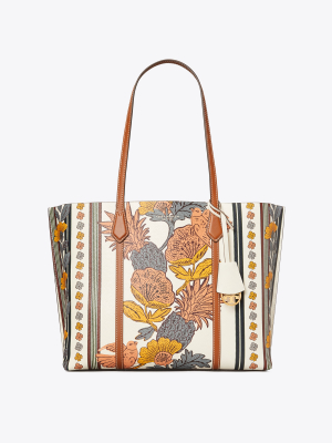 Perry Printed Triple-compartment Tote Bag