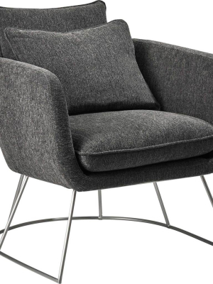 Steven Fabric Chair Dark Gray