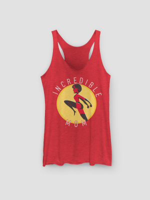 Women's Disney Incredible Mom Graphic Tank Top - Red