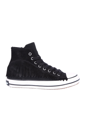 Palm Angels Fringe High Vulcanized Sneakers