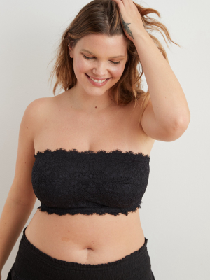 Aerie Eyelash Lace Bandeau Bra