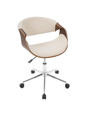Curvo Mid-century Modern Office Chair - Lumisource