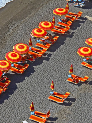 Beach Umbrellas Wall Art Design By Lillian August