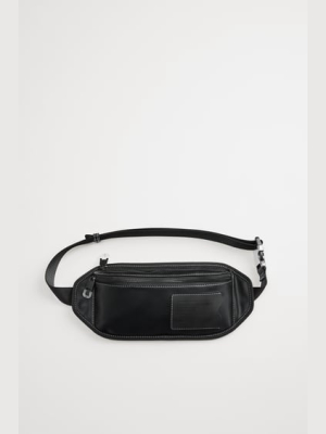 Topstitched Crossbody Belt Bag