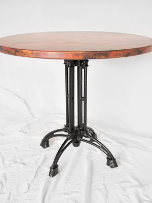 Potosi Round Copper Bistro Table - Large 36"