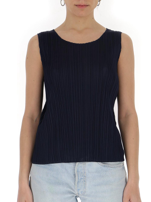 Pleats Please By Issey Miyake Pleated Tank Top