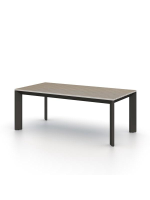 Kelso Outdoor Dining Table-79"-grey