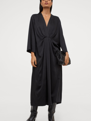 Satin Kaftan Dress