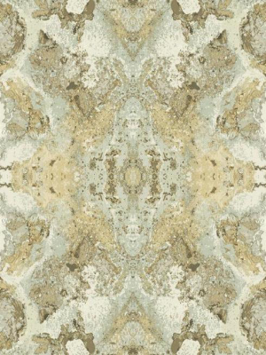 Sample Inner Beauty Wallpaper In Light Grey From The Botanical Dreams Collection By Candice Olson For York Wallcoverings