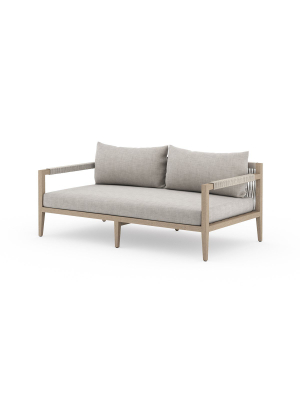 Sherwood Outdoor Sofa, Washed Brown