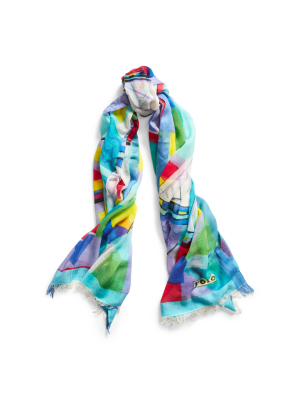 Graphic Sailboat Scarf