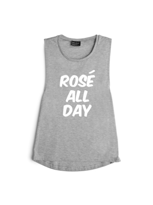 Rose All Day [muscle Tank]