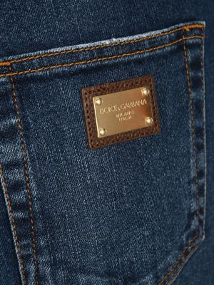 Dolce & Gabbana Lace Insert Jeans