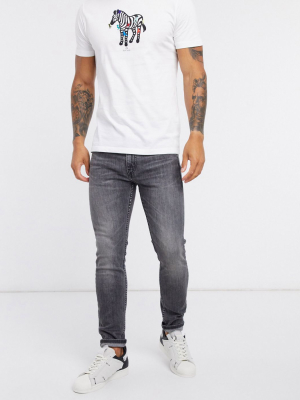 Levi's 519 Super Skinny Hi-ball Jeans In Washed Black