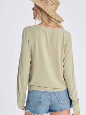 Favorite Color Baggy Beach Jumper | Basil