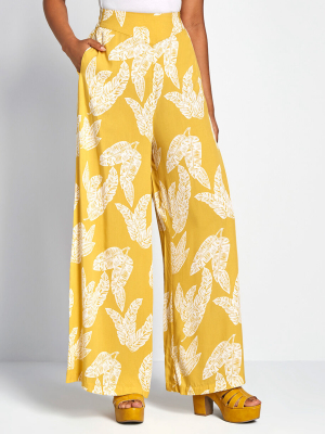 Leaf It To Chance Wide-leg Pants