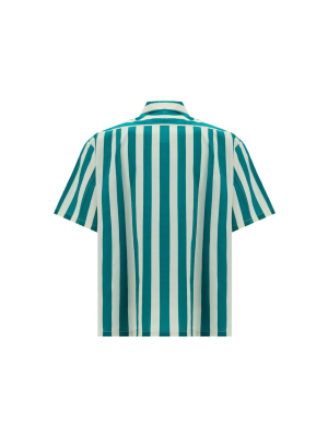 Sunnei Striped Short Sleeve Buttoned Shirt