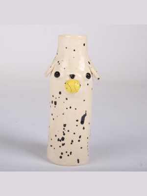 Ceramic Dog Vase