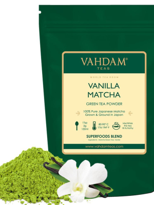 Vanilla Matcha Green Tea Powder, 1.76oz