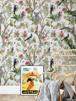 Australia Wallpaper In Canvas From The Kingdom Home Collection By Milton & King