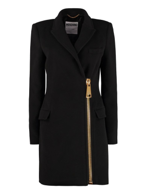 Moschino Zipped Detail Coat