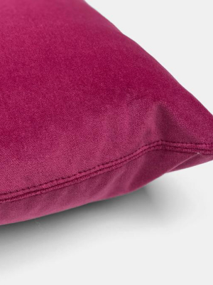 Winthrop Blossom Velvet Pillow, Lumbar