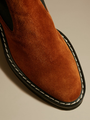 The Calgary Boot In Caramel Suede