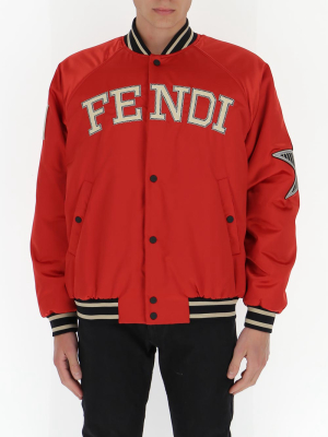 Fendi Logo Bomber Jacket