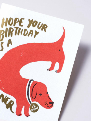 Wiener Birthday Card