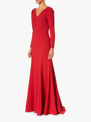 V Neck Trumpet Gown