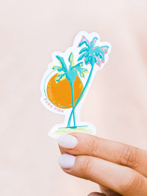 Color Palms Sticker