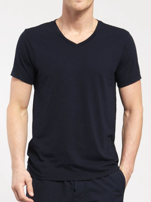 Men's Supima V-neck Tee Navy