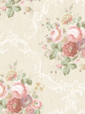 Garden Cameo Wallpaper In Blush From The Spring Garden Collection By Wallquest