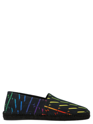 Valentino Vltn Print Espadrilles