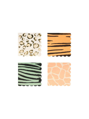 Safari Animal Print Small Napkins