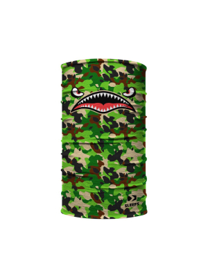 War Shark Jungle Camo Kids Neck Gaiter