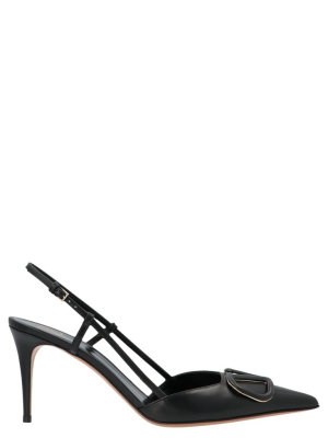 Valentino Vlogo Slingback Sandals