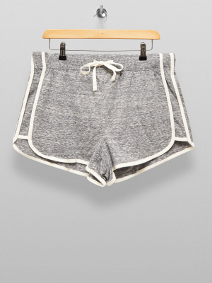 Gray Marl Sport Neppy Runner Shorts