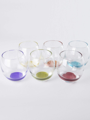 Set Of 6 Jewel Tumblers