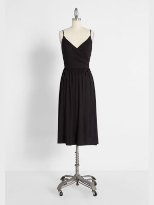 Surplice And Demand Midi Dress