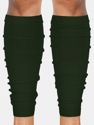 Hue Dark Green Football Leg Sleeves