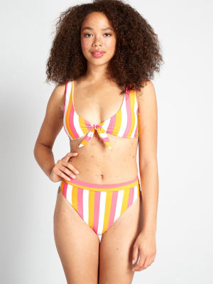 The Naomi Tie-front Bikini Top