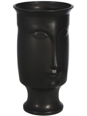 Face Vase, Black