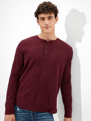 Ae Super Soft Henley Thermal Shirt