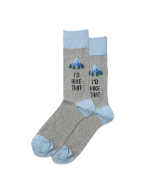 Men's I'd Hike That Crew Socks