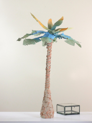 Northlight 3.25’ Unlit Artificial Summertime Tropical Beach Coconut Tree