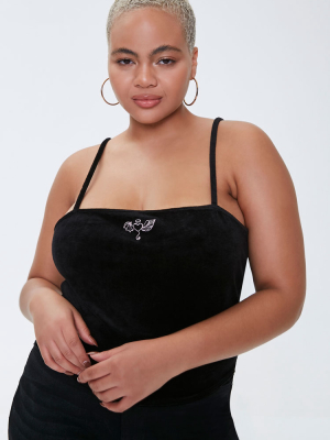 Plus Size Heart Cropped Cami