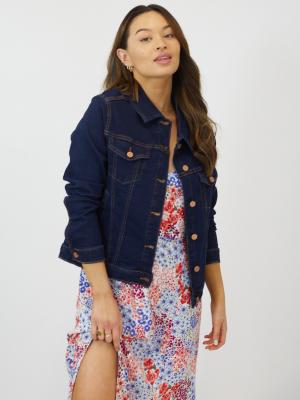 Oni Deep Blue Western Denim Jacket